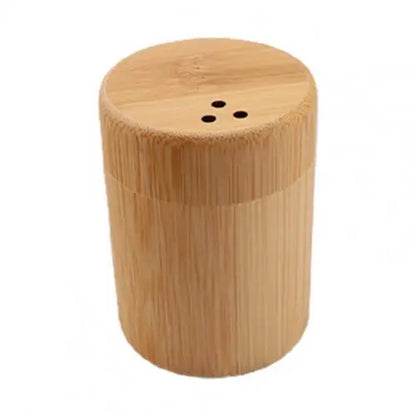 Bamboo Toothpick Storage Box – Portable Dustproof Round Dispenser with Large Capacity