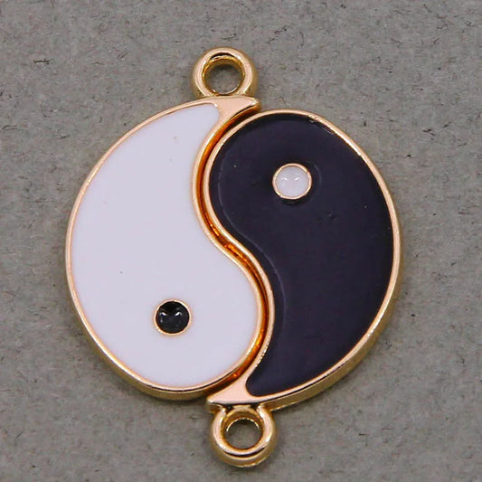 6-Piece Couple Jewelry Set - Yin and Yang Broken Necklace Pendants for Best Friends, Handmade Friendship Gift
