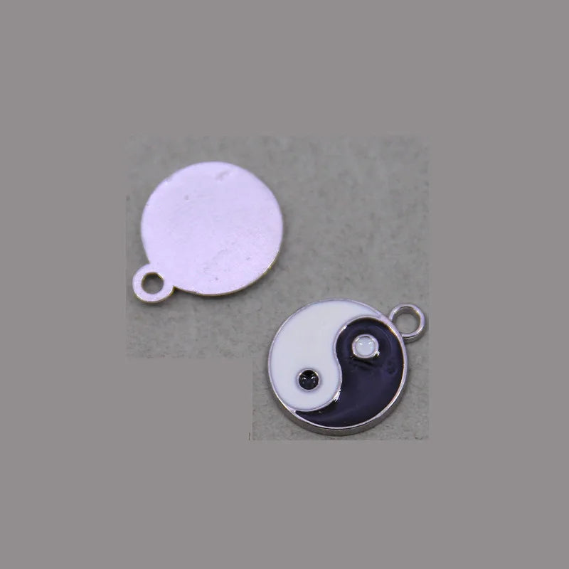 6-Piece Couple Jewelry Set - Yin and Yang Broken Necklace Pendants for Best Friends, Handmade Friendship Gift