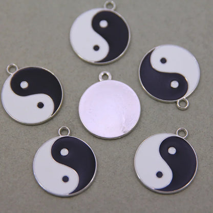 6-Piece Couple Jewelry Set - Yin and Yang Broken Necklace Pendants for Best Friends, Handmade Friendship Gift