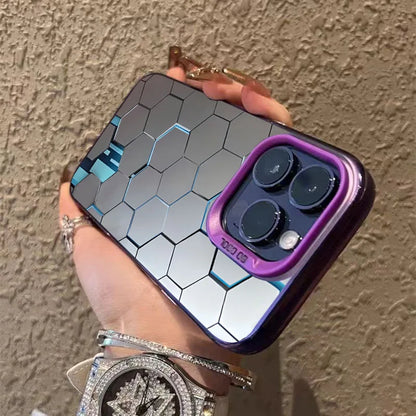 Fashion Honeycomb Building Design TPU Case for iPhone