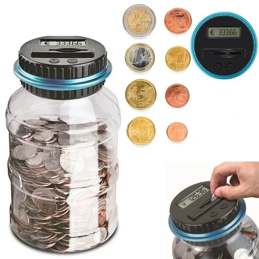 Electronic Piggy Bank with Digital LCD Counter – Coin Money Saving Box