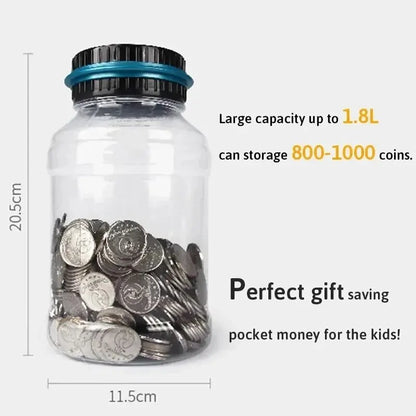 Electronic Piggy Bank with Digital LCD Counter – Coin Money Saving Box