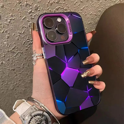 Fashion Honeycomb Building Design TPU Case for iPhone