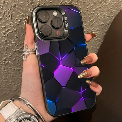 Fashion Honeycomb Building Design TPU Case for iPhone