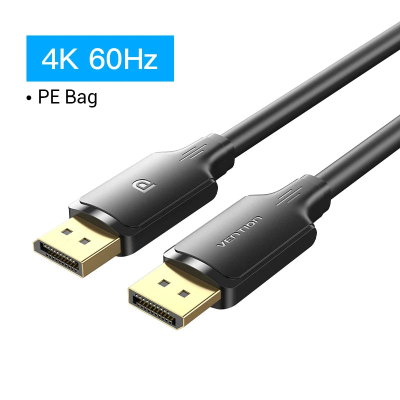 Vention DisplayPort 1.4 Cable – 8K 60Hz, 4K HDR, 165Hz Audio & Video Cable