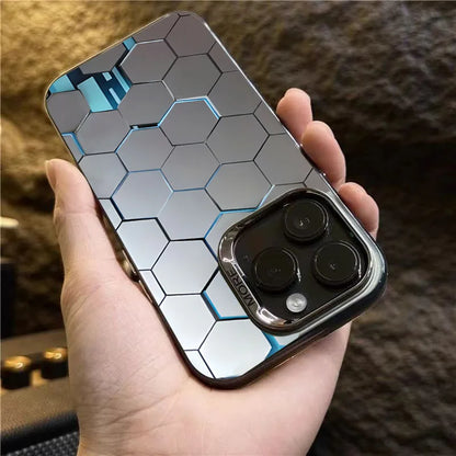 Fashion Honeycomb Building Design TPU Case for iPhone