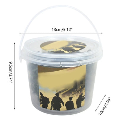 100PCS Mini Plastic Soldier Models – Multiple Poses Toy Set for Kids
