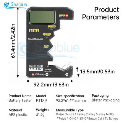 BT189 Ultra-Small Digital Battery Tester