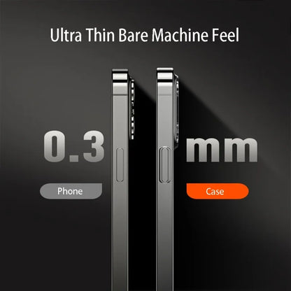 Crystal Clear Slim Hard Case for iPhone - Shockproof and Ultra Thin