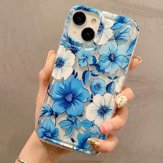 Colorful Flower Clear Phone Case for Samsung