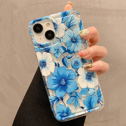 Colorful Flower Clear Phone Case for Samsung