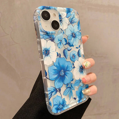 Colorful Flower Clear Phone Case for Samsung