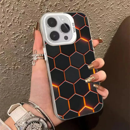 Fashion Honeycomb Building Design TPU Case for iPhone