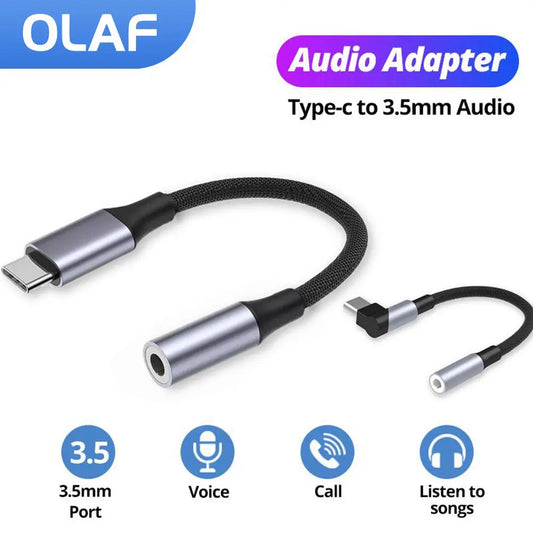 Elbow USB Type-C to 3.5mm Aux Adapter