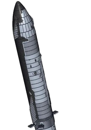 2.5M 1/48 Scale Starship Model
