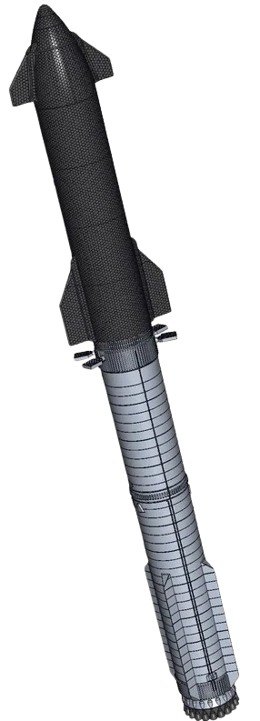 2.5M 1/48 Scale Starship Model