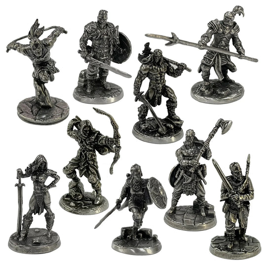 Miniature Figurines – Copper War Chess Models for Table Games & Decorations