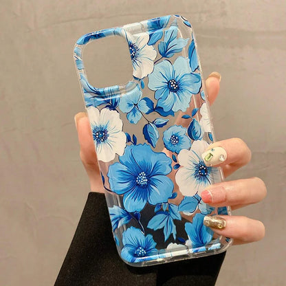 Colorful Flower Clear Phone Case for Samsung