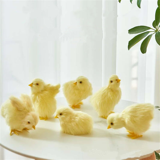 Realistic Plush Chick Doll - Soft Simulation Animal Toy with Sound for Children's Cognition, Easter Gift