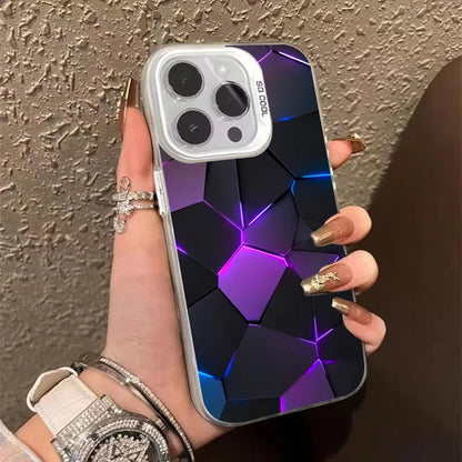 Fashion Honeycomb Building Design TPU Case for iPhone